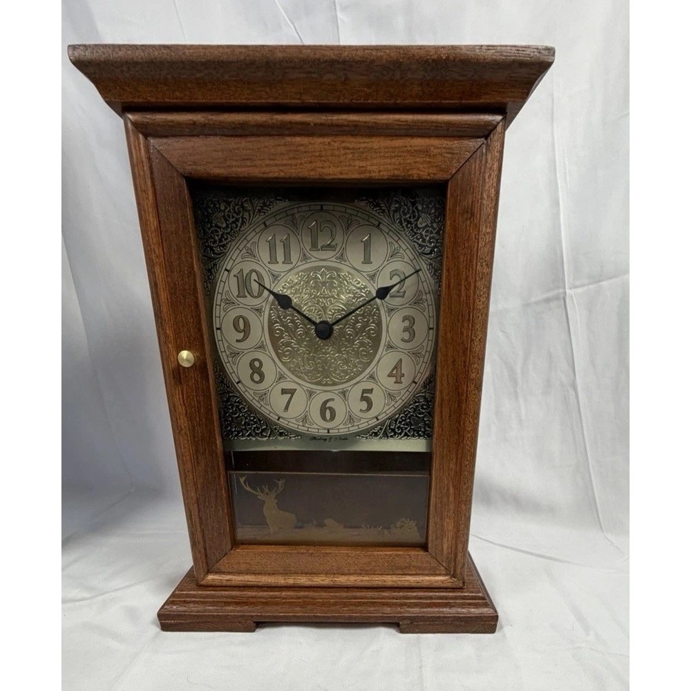 BEAUTIFUL ANSONIA 7 DAY MANTLE CLOCK, WORKING